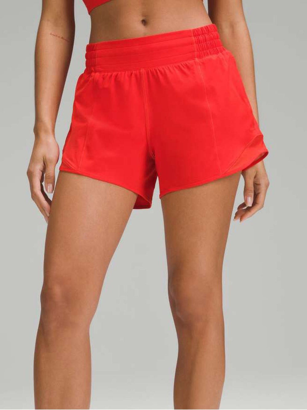 Lululemon Hotty Hot High Rise Lined 4” Shorts Hot Heat Sz 4